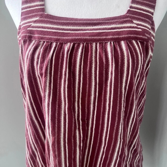 Lucky Brand Maeve and Cream Striped Square Neck Tank Top - Picture 2 of 15
